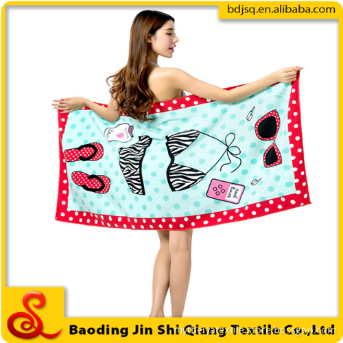Sell like hot cakes gift beach towel Reactive print microfiber towel